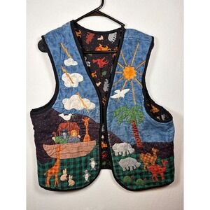 Noah's Ark Reversible Patchwork Vest/Teacher/Sunday School**READ**